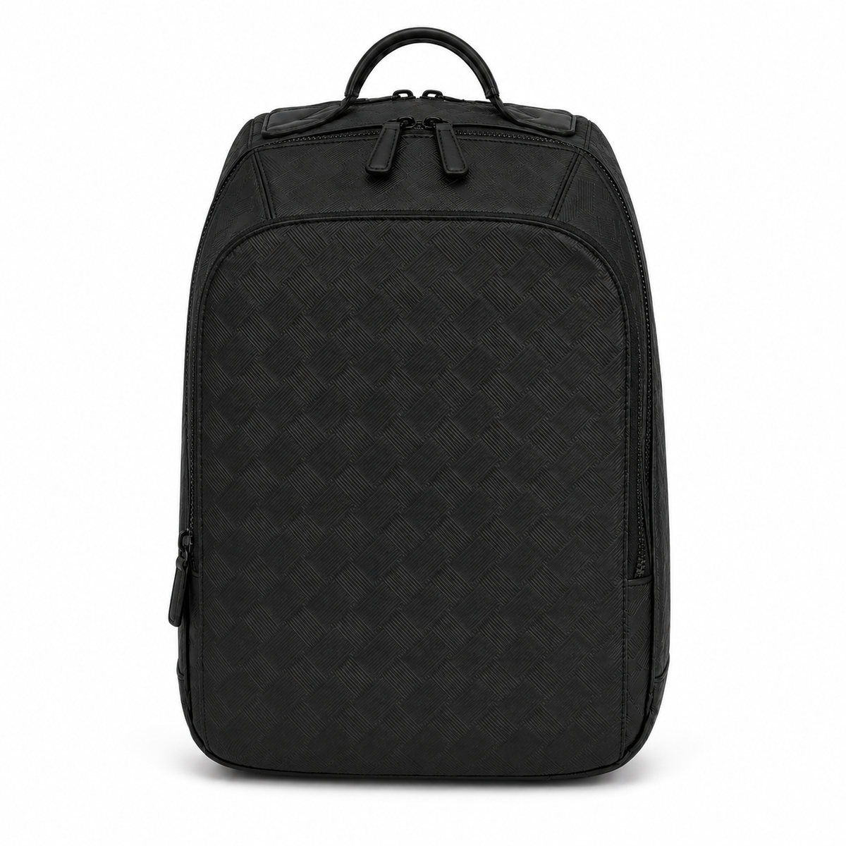 Large Black Textured Business Laptop Backpack