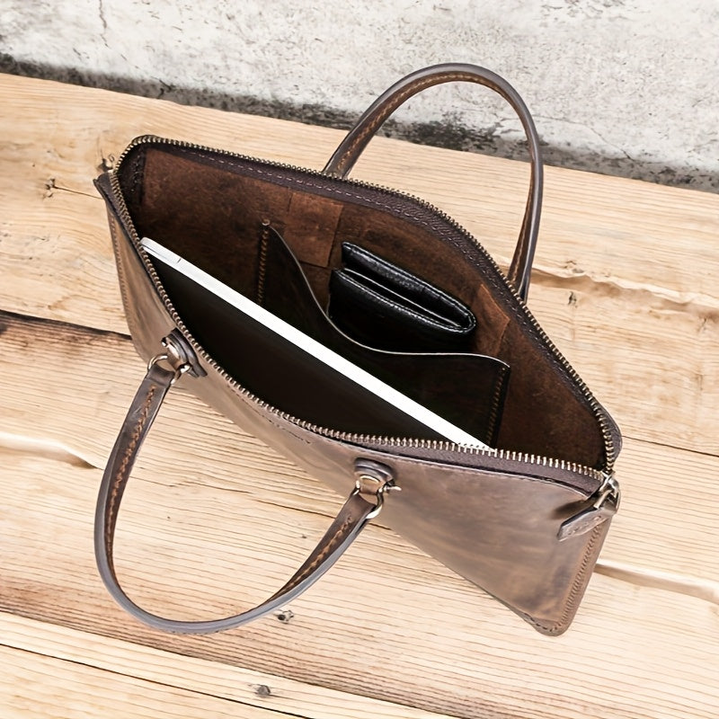 Women Genuine Leather Laptop Bag Handbag Briefcase for MacBook Pro 13'' Notebook Gift