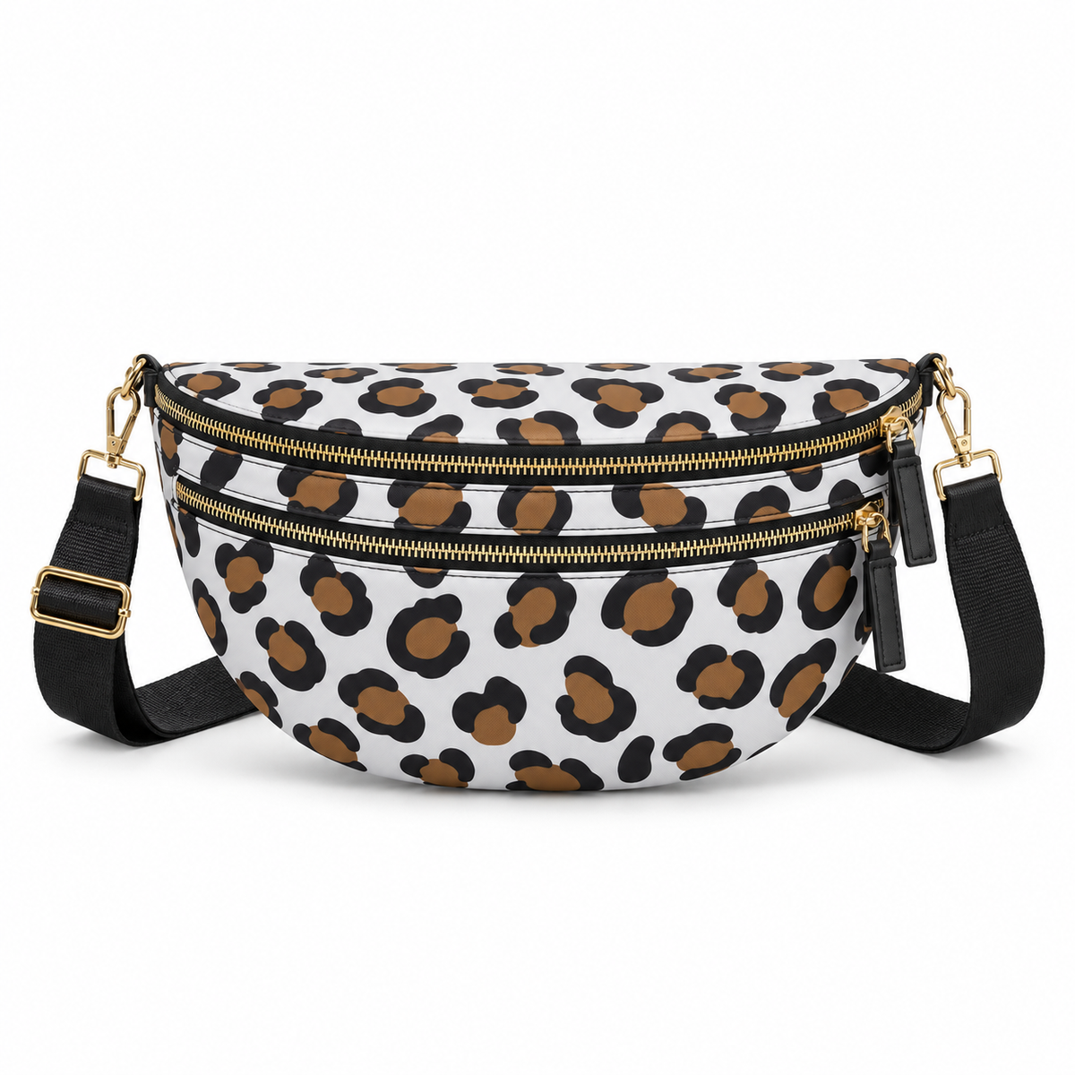 Chic Leopard Print Sling Crossbody Bag