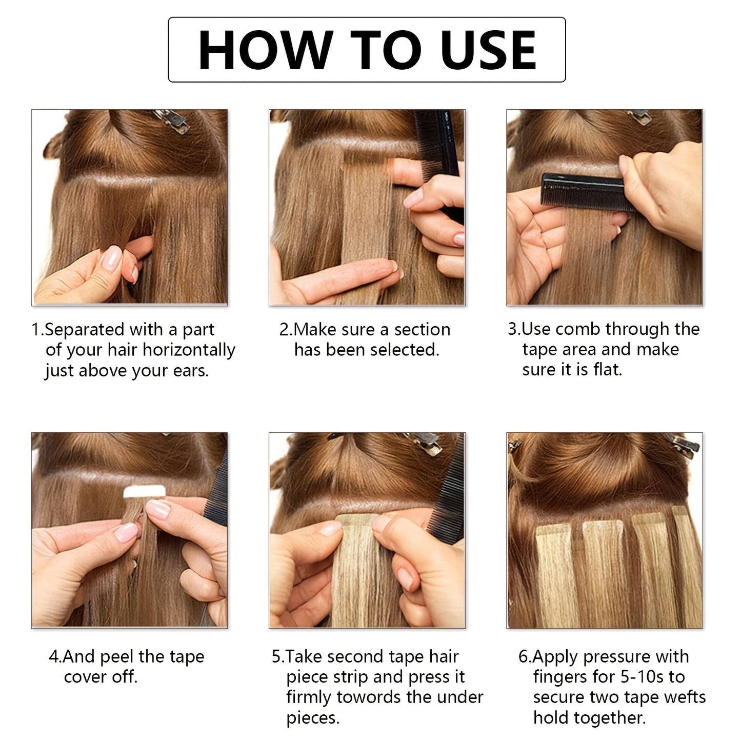 18-26 Inch 20pcs/Pack Remy Straight Invisible Tape Adhesive Hair Extensions
