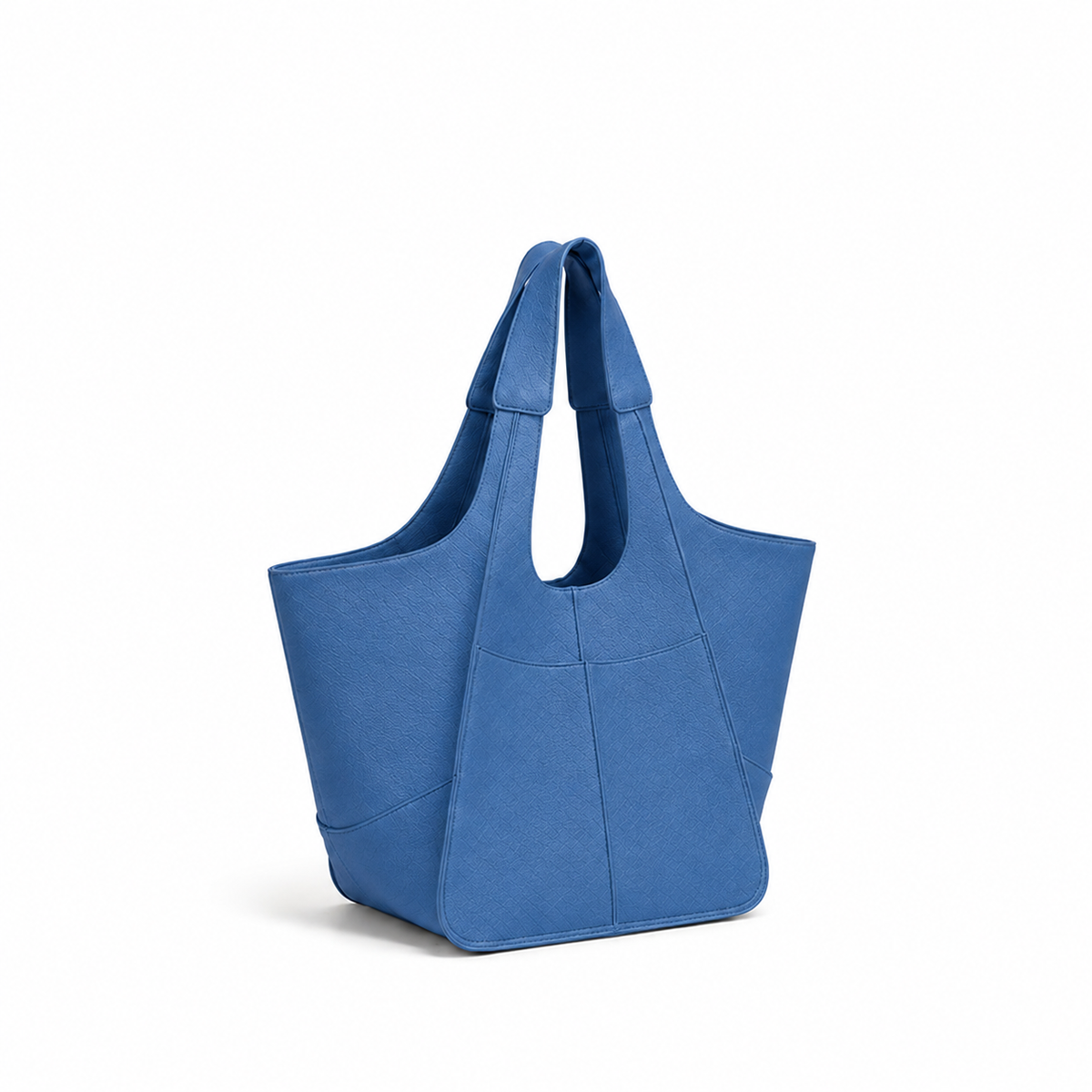 Dark Blue Structured Everyday Tote Bag