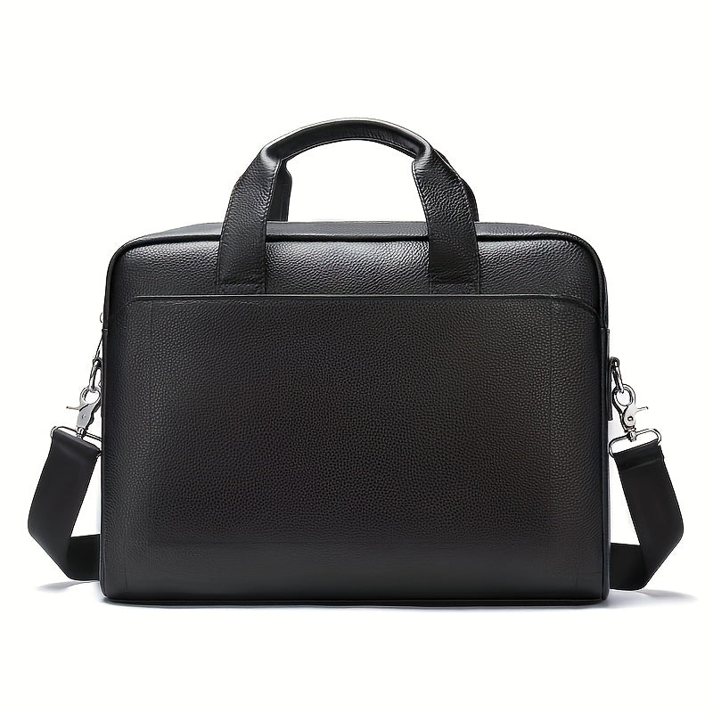Vintage Head Layer Cowhide Men Handbag Large Capacity Laptop Briefcase Commuter Business Men Single Shoulder Crossbody Bag