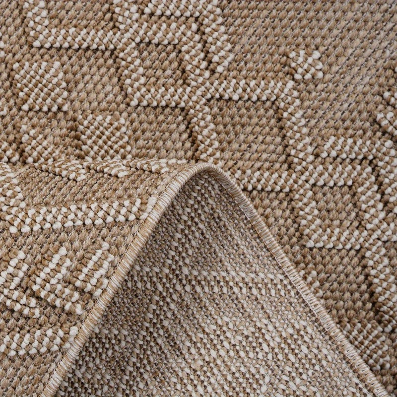 Collection 8x10 Traditional Geometric Pattern Area - Stain-Resistant Non-Shedding Synthetic Fiber, & Pet-Friendly Indoor/Outdoor with Backing, Low Pile (0.28") for Living Room Medium Rugs, Patio, Entryway