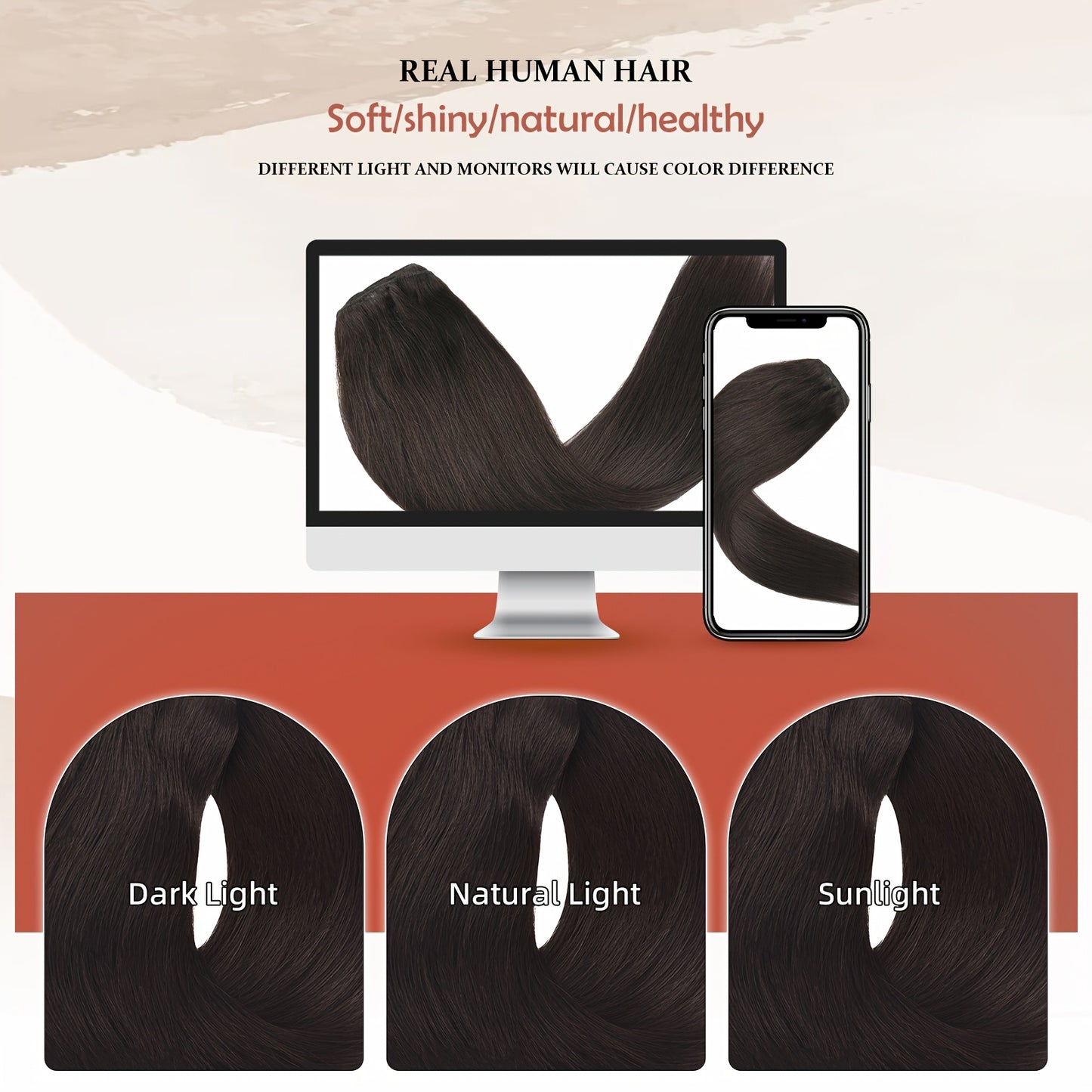 12-16 Inch Real Hair Clip In Hair Extensions Real Hair Clips Invisible Hair Extensions 3pcs/Pack, Real Hair Wigs, Hair Extensions For Women