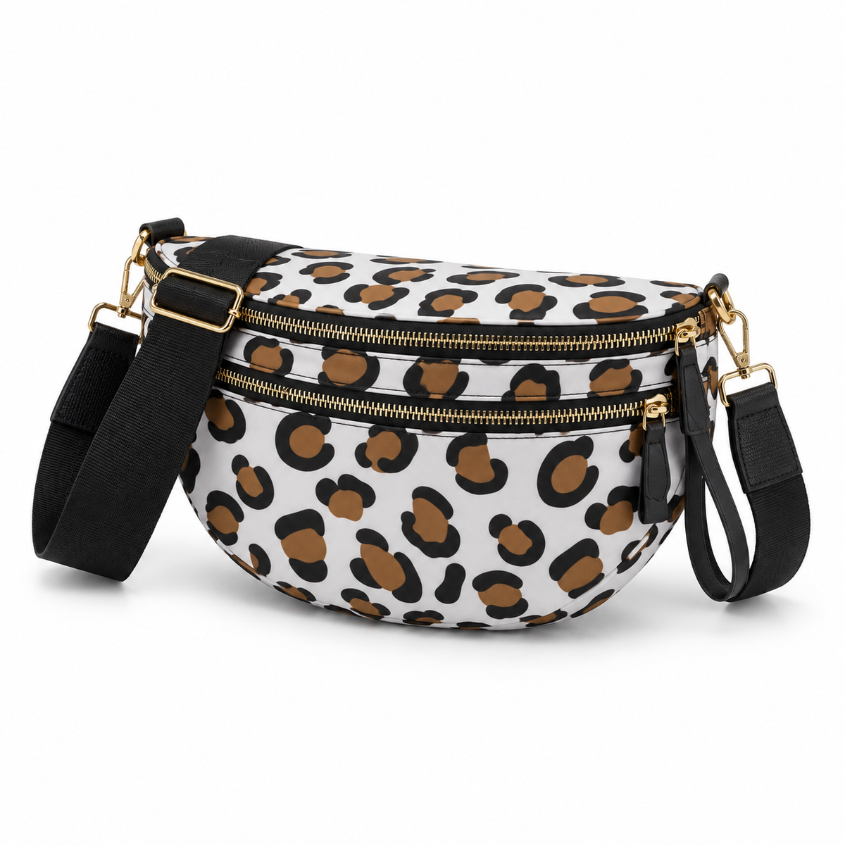 Chic Leopard Print Sling Crossbody Bag