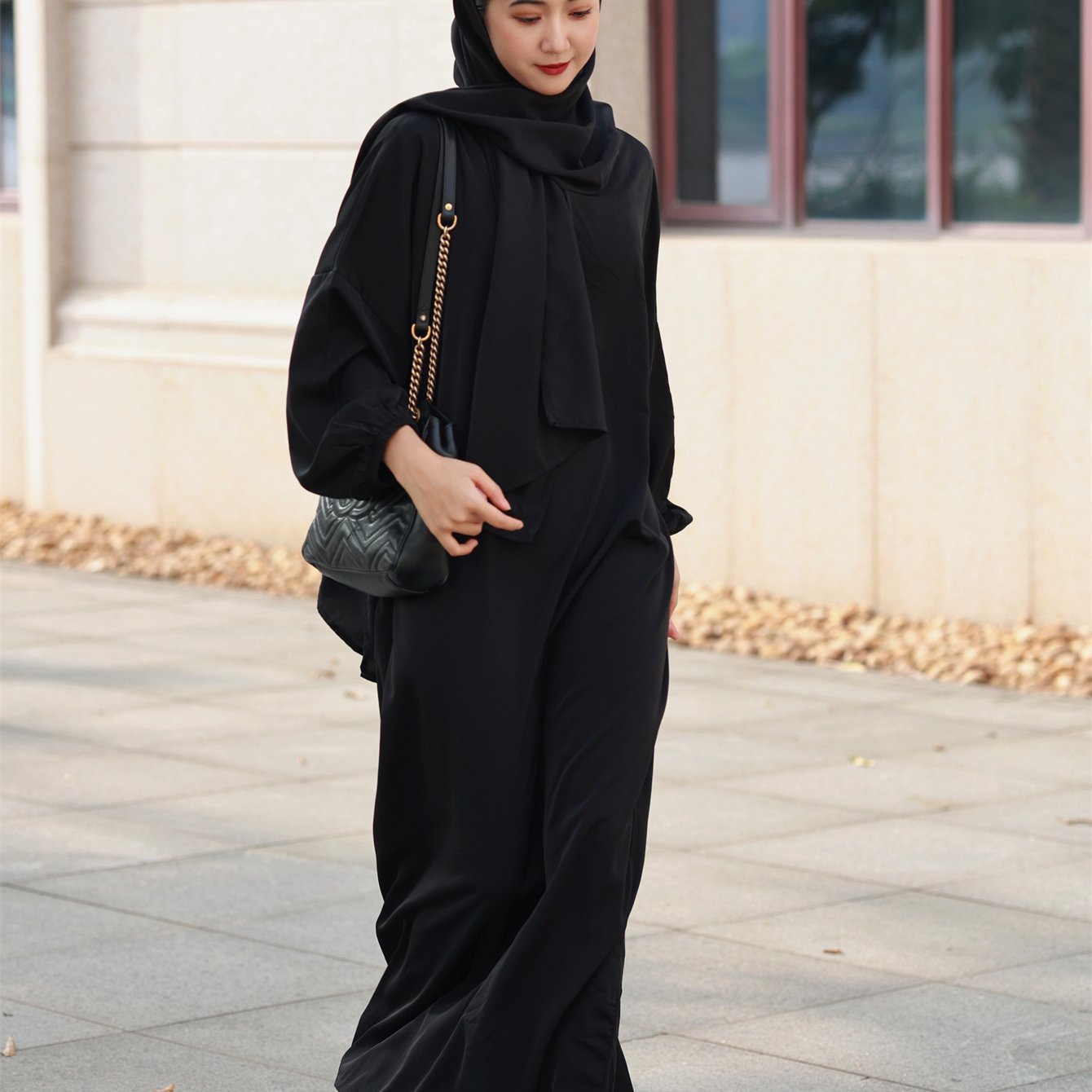 Plus Size Modest Muslim Abaya Burqa with Hijab - Long Sleeve, Hooded Maxi Robe for Women | Polyester, Non-Stretch Fabric | Perfect for Ramadan & Casual Attire