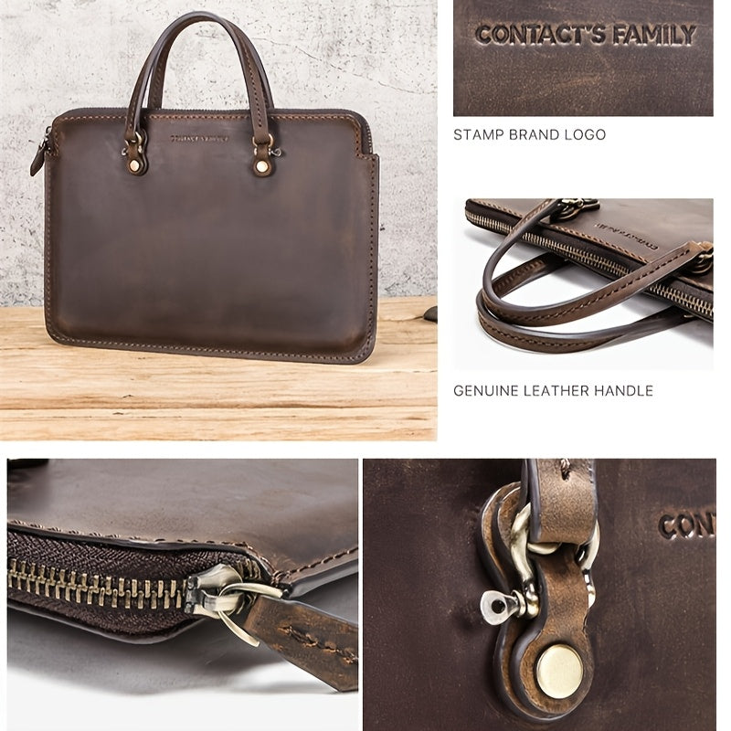 Women Genuine Leather Laptop Bag Handbag Briefcase for MacBook Pro 13'' Notebook Gift