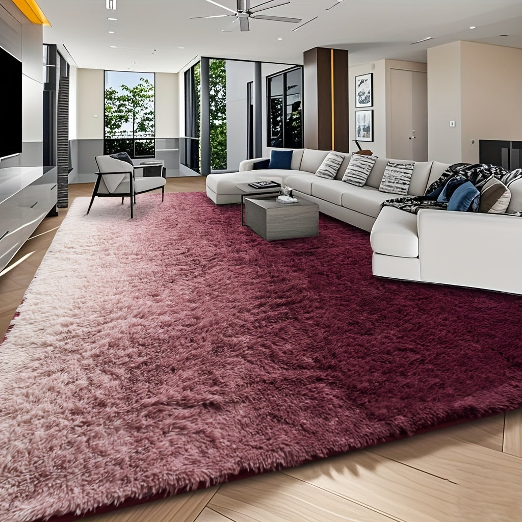 An 8X10 Feet Luxurious Plush Rug Designed for The Living Room, Featuring a Fuzzy Texture, This Large Area Rug Is Fluffy, Modern, And Non-Slip, Making It Perfect for Bedrooms, Study Rooms, Teen Dorms, And As a Home Decor Item