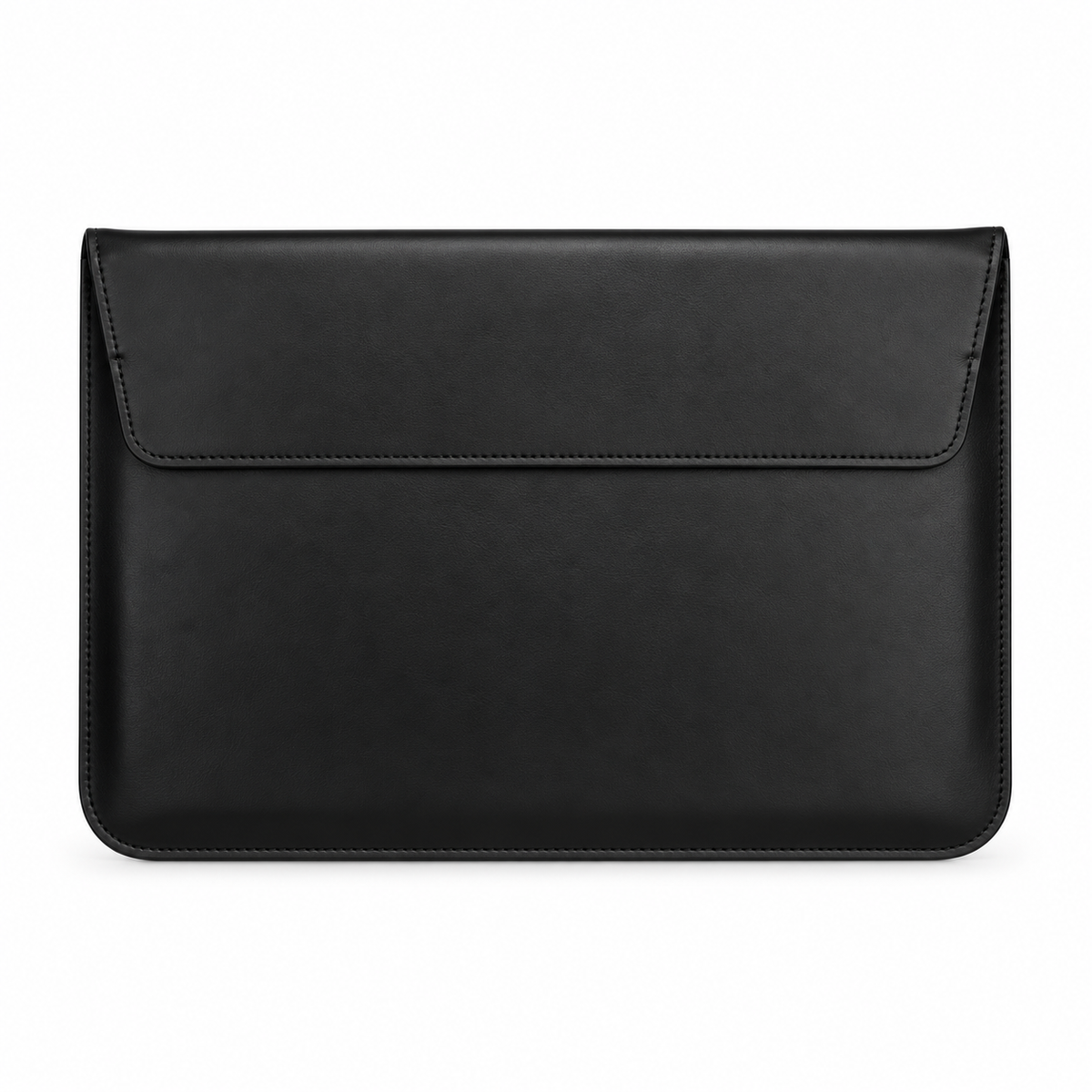 Black Leather Envelope Style Laptop Bag