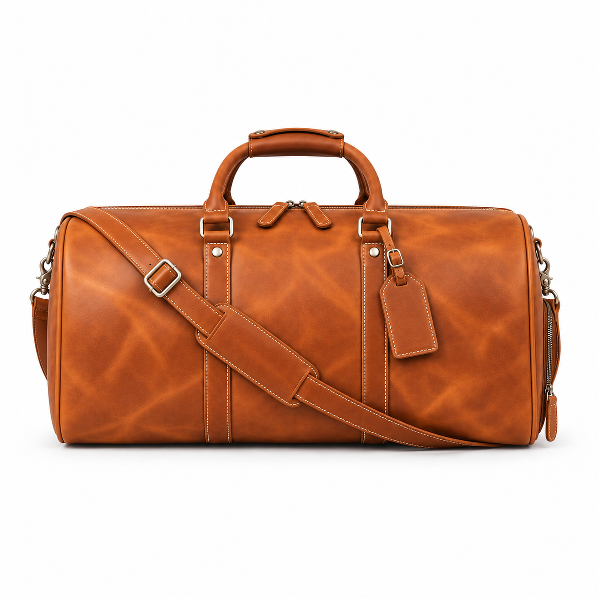 Light Brown Classic Weekend Travel Duffel