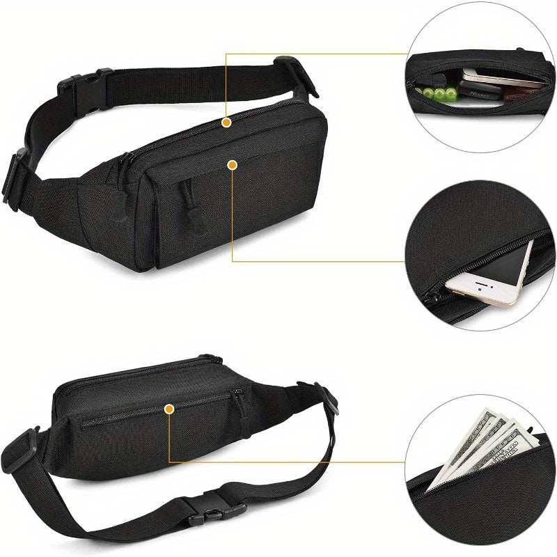 Tactical Fanny Pack Small Military Leather Belt Bag Money Belt Bumbag for Daily Use Travel Hiking Climbing Running