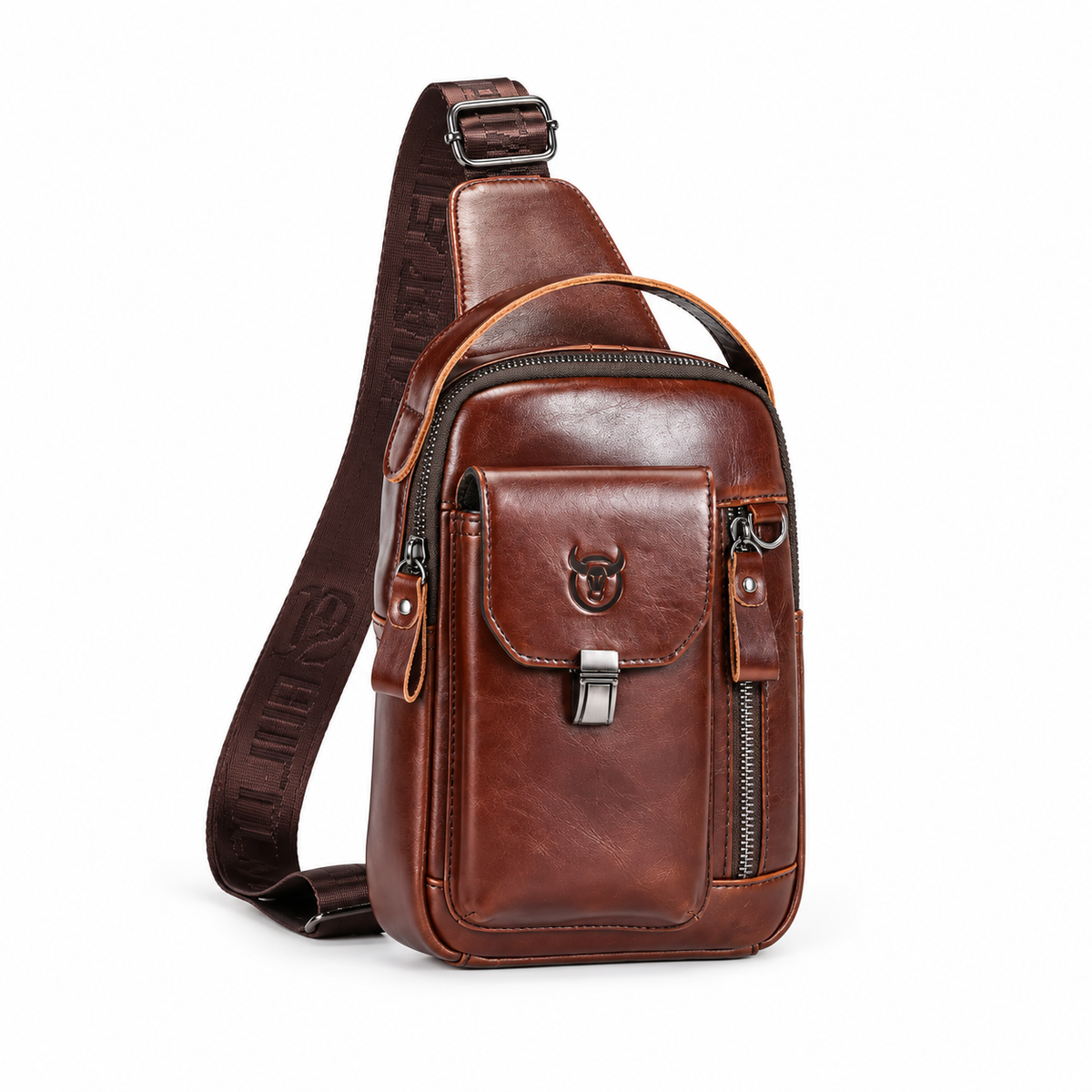 Vintage Coffee Crossbody Sling Travel Bag
