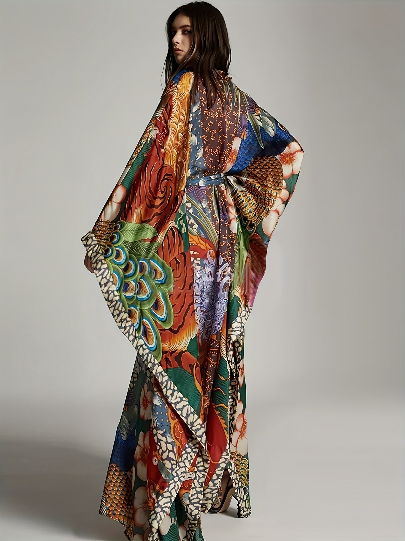 Plus Size Caftan Dress for Women Long Beach Kaftans Swimwear Beach Cover Ups