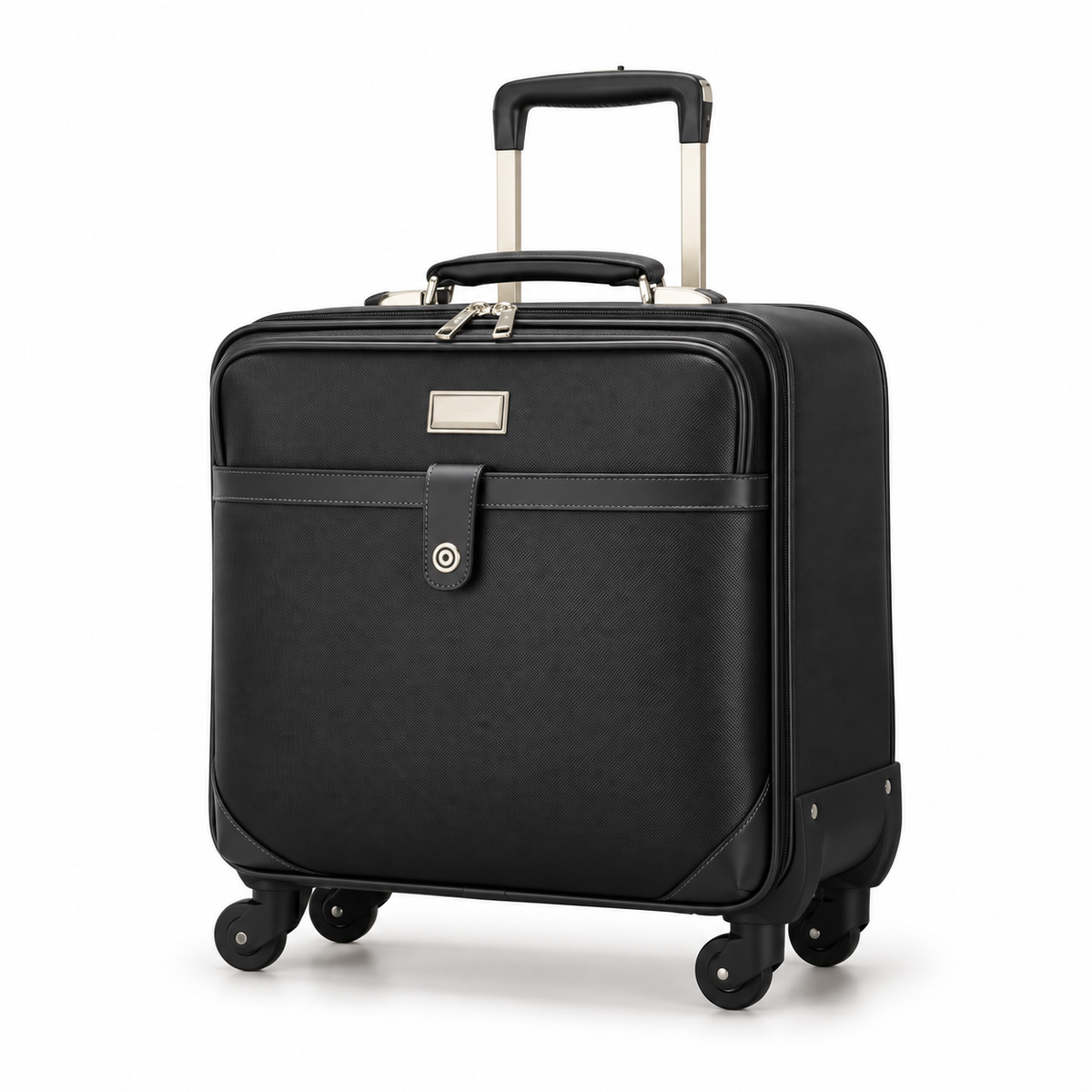 Black Business Trolley Bag With Wheels
