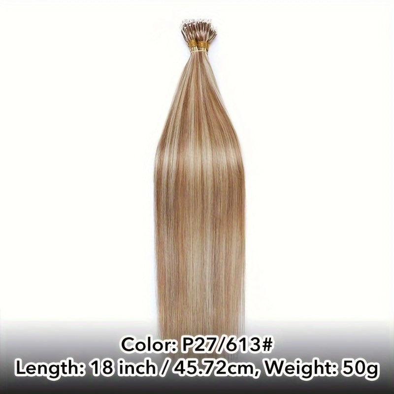 50g/50s Real Human Hair Nano Tip Hair Extensions