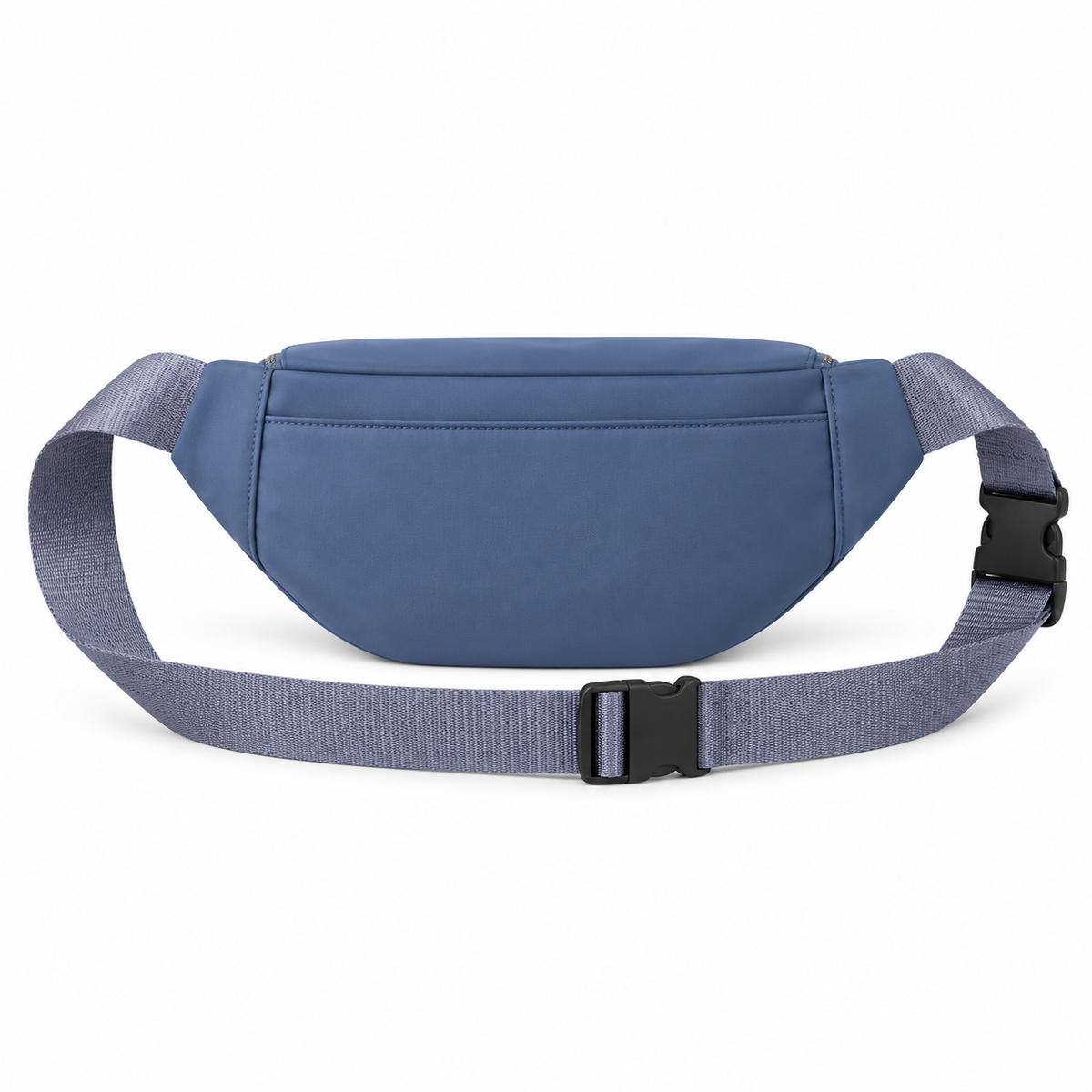 Slate Blue Waist Bag With Gold Details