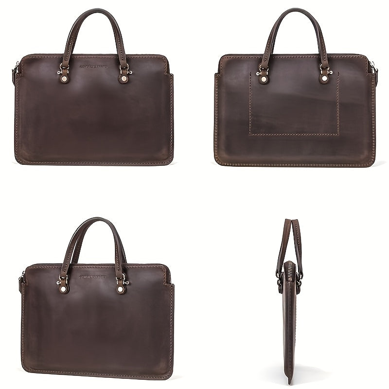 Women Genuine Leather Laptop Bag Handbag Briefcase for MacBook Pro 13'' Notebook Gift