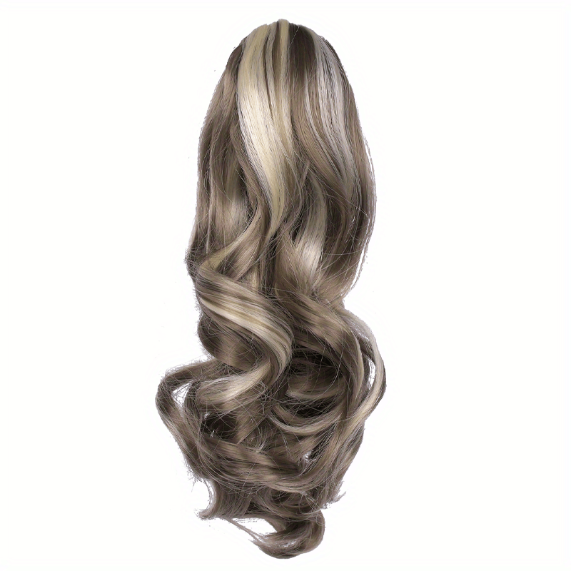 Claw Clip In Body Wave Hair Extensions Long Curly Wavy Ponytail Hair Extensions Synthetic Hair Pieces for Women Girls, Quick Hairstyle, Clip In Hair, Fashionable Wig, Loose Wave, Durable Clipins, Highquality Extensions, Wavy