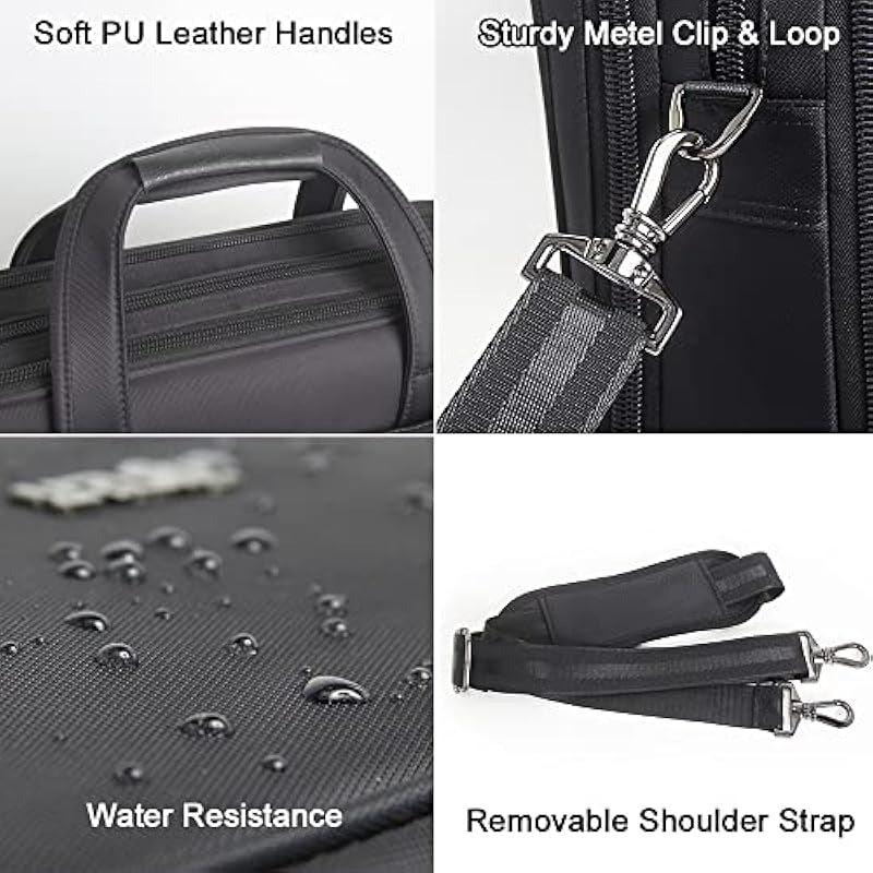Large Leather Briefcases For Men Canvas Tote Bag Laptop Case Computer Bag Work Bags Business Men's Bag Office