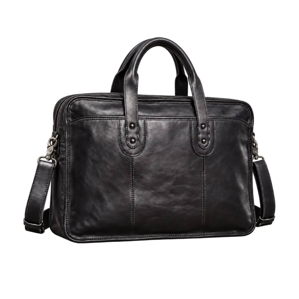 Classic Black Business Briefcase Shoulder Bag