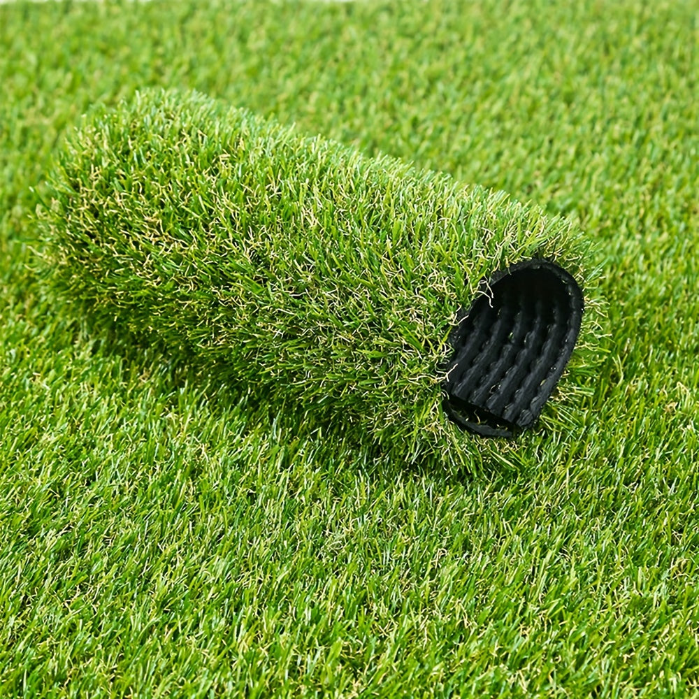 Artificial Grass Turf W'6ft, 0.8" Thick Realistic Synthetic Fake Grass Rug Height Soft Mat for Outdoor Lawn Landscape Indoor Balcony Camping