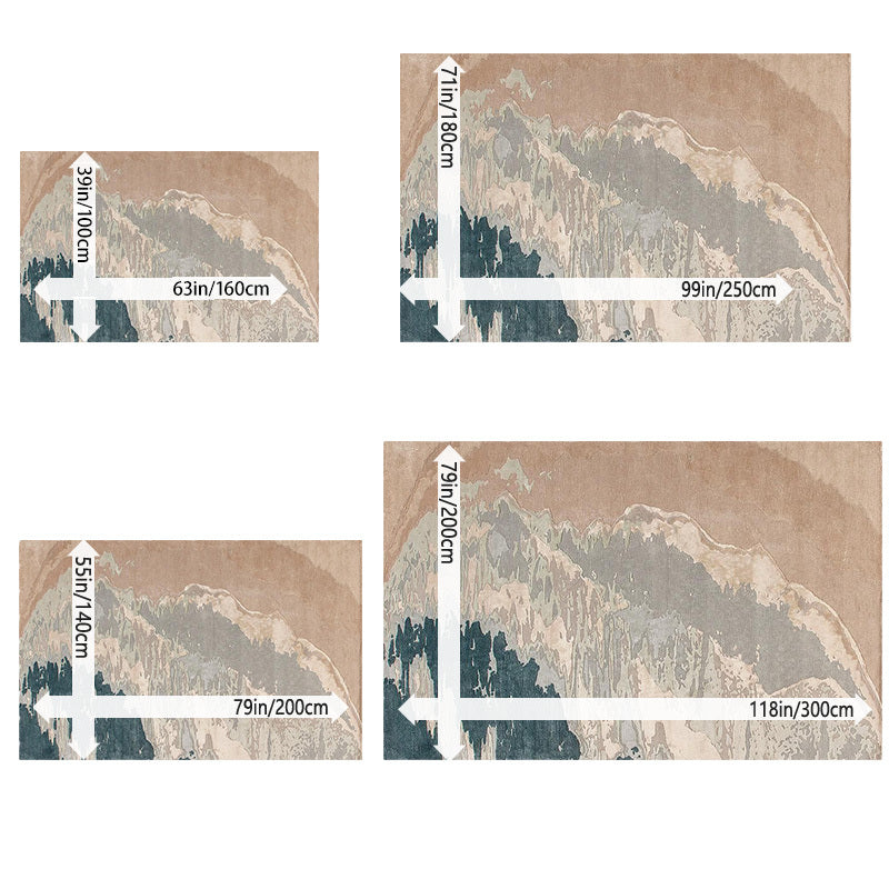 This Is a Soft Area Rug Featuring a Light-Colored Design Inspired by Beach Elements, Made of Golden Diamond Velvet with an 800G Per Square Meter Weight. It Has a Non-Slip Point Plastic Backing with a Patterned Design