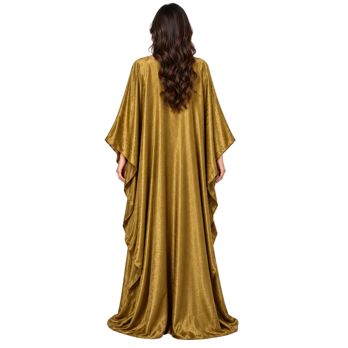 Olive Gold Batwing Plus Size Kaftan