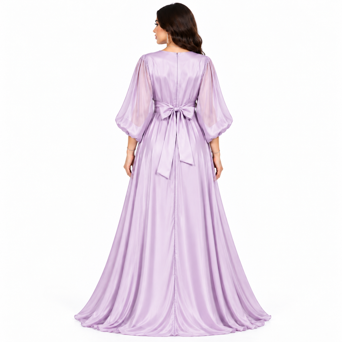 Purple Embroidered Elegant Luxury Moroccan Kaftan