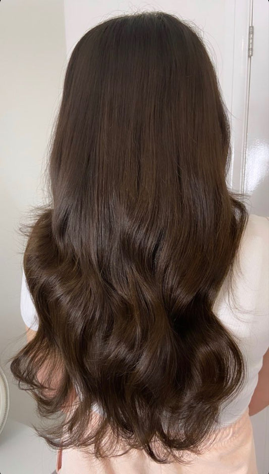 Dark Brown Tape In Extensions Human Hair