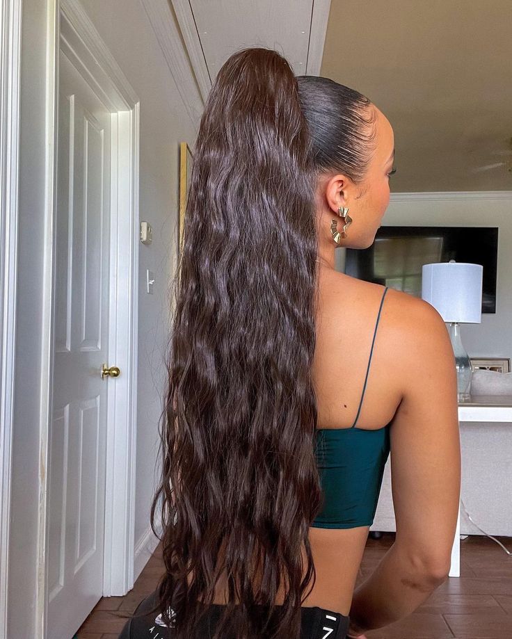 Long Curly Clip In Ponytail Extensions