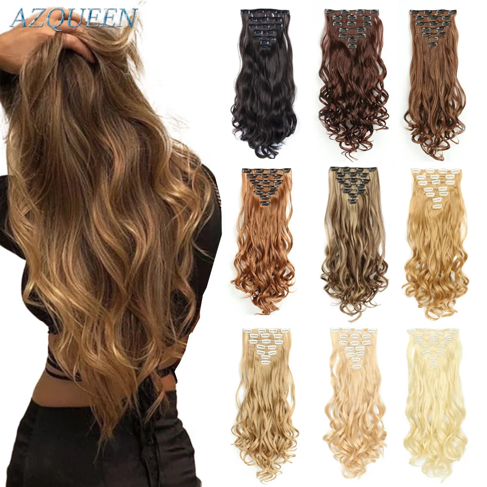 Brown Wavy Hair Extensions