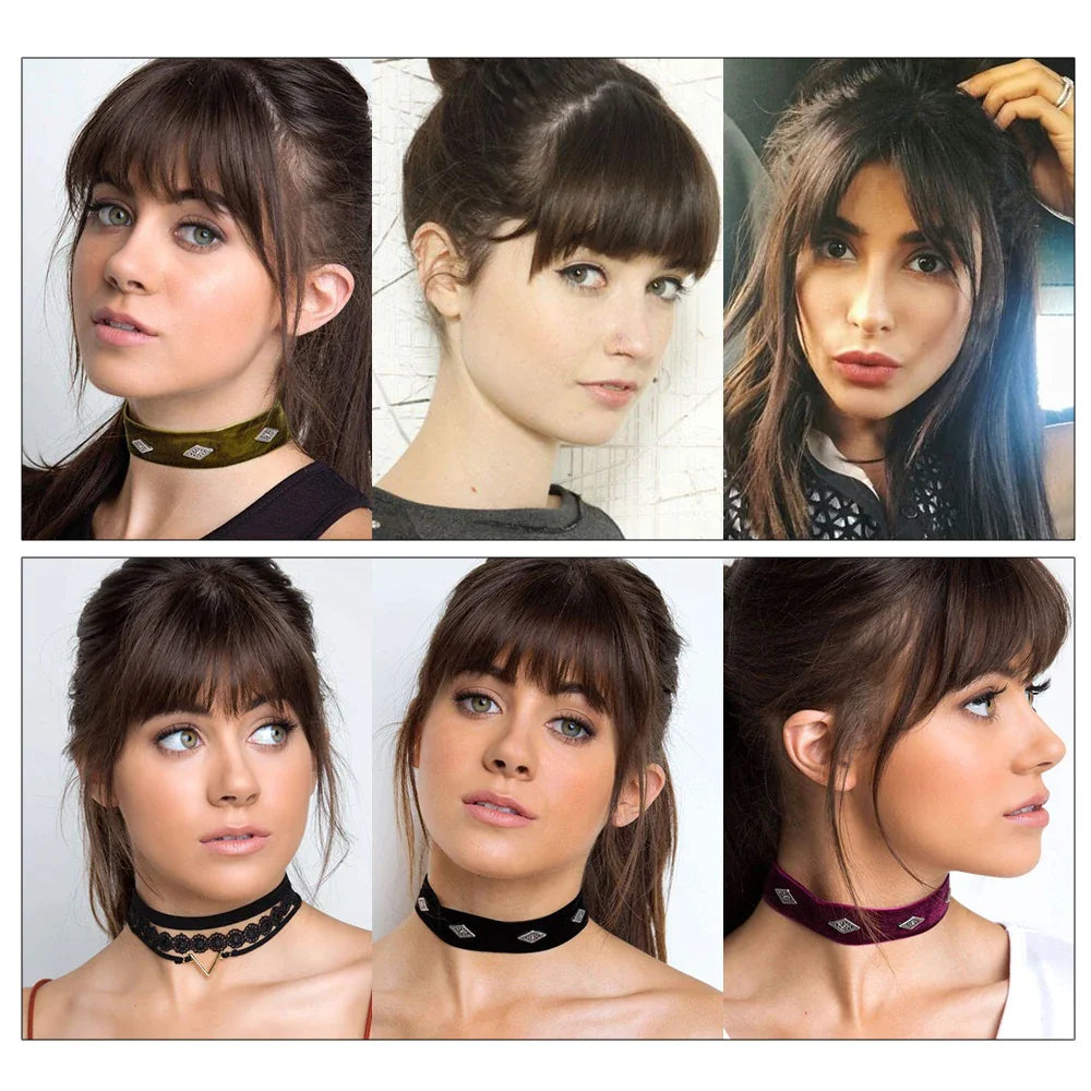 Brown Wispy Bangs Hairpiece