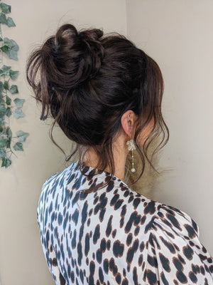 Brown Curl Seamless Bun Natural Hair Buns