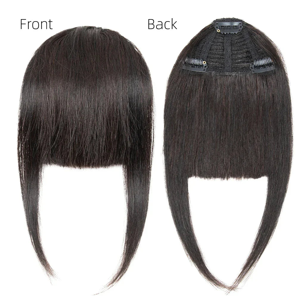 Brown Blunt Cut Fringe