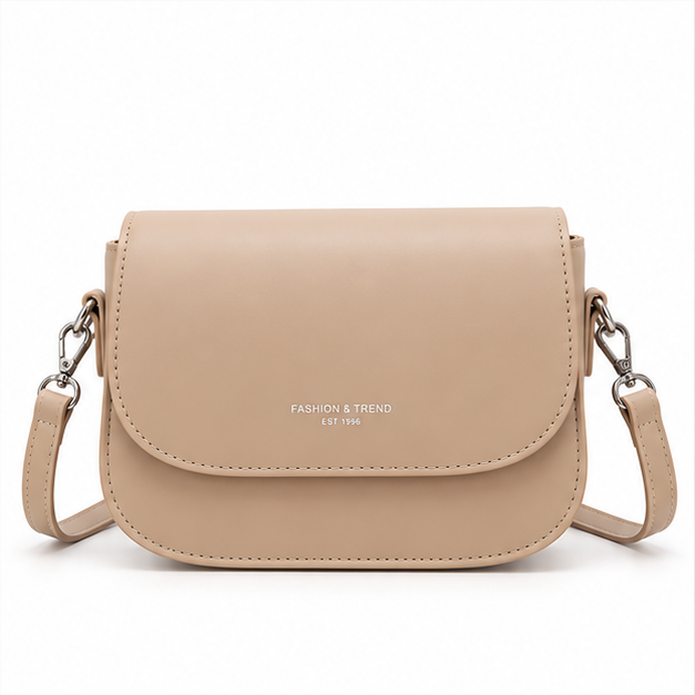 Elegant Minimalist Khaki Crossbody Shoulder Bag