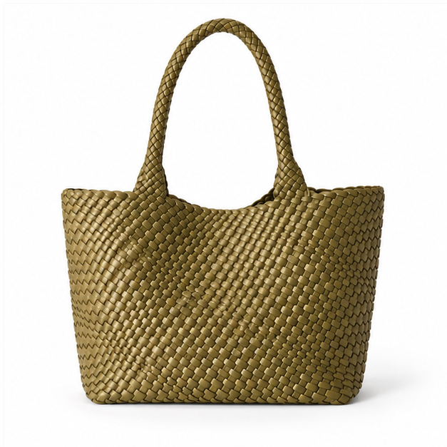 Olive Woven Everyday Carry Tote Bag