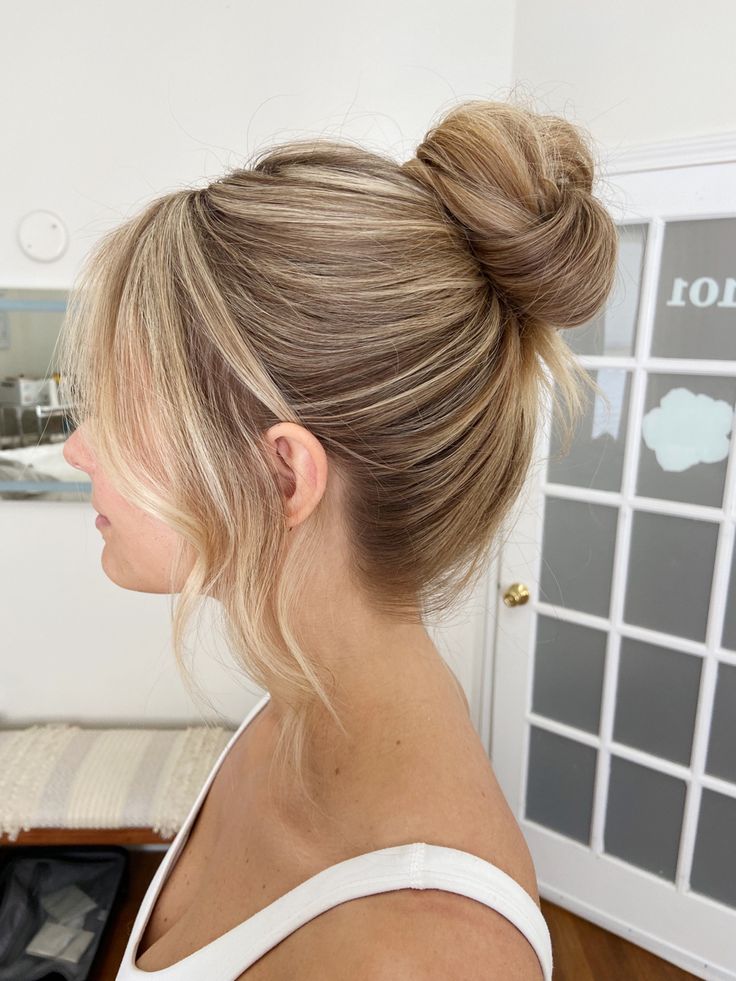 Blonde Synthetic Hair Bun For Women