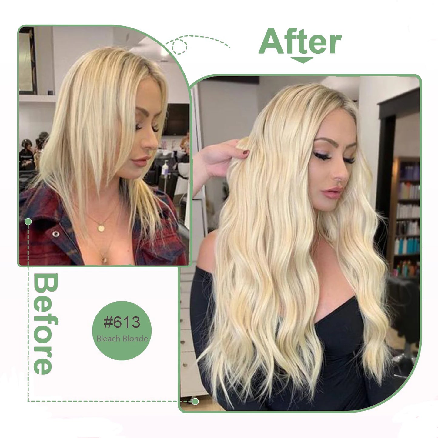 Bleach Blonde Tape In Hair Extensions