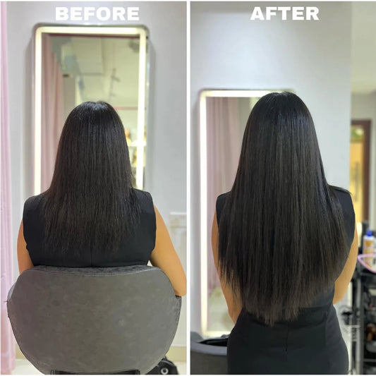 Chocolate Brown Human Hair Clip on Hair Extensions