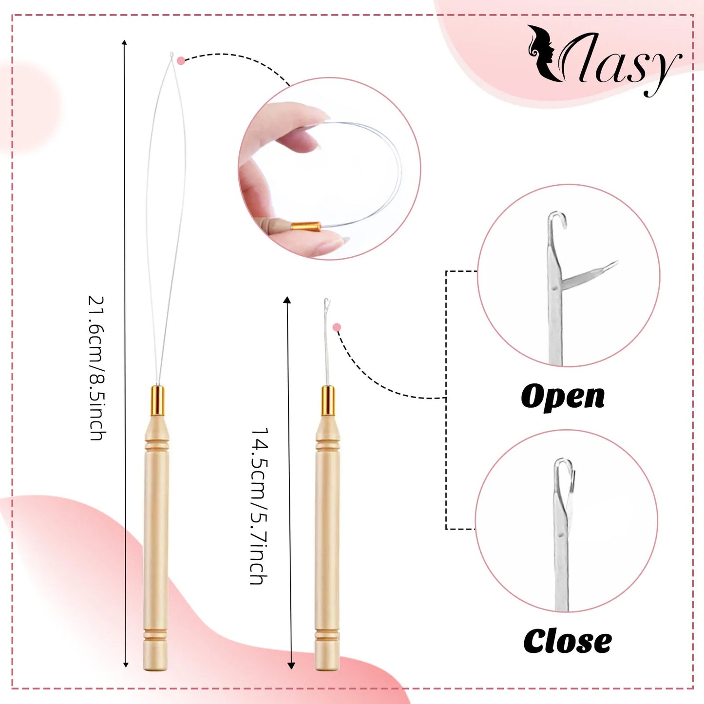 Hair Extension Tools One Set For Micro Ring Hair Extensions
