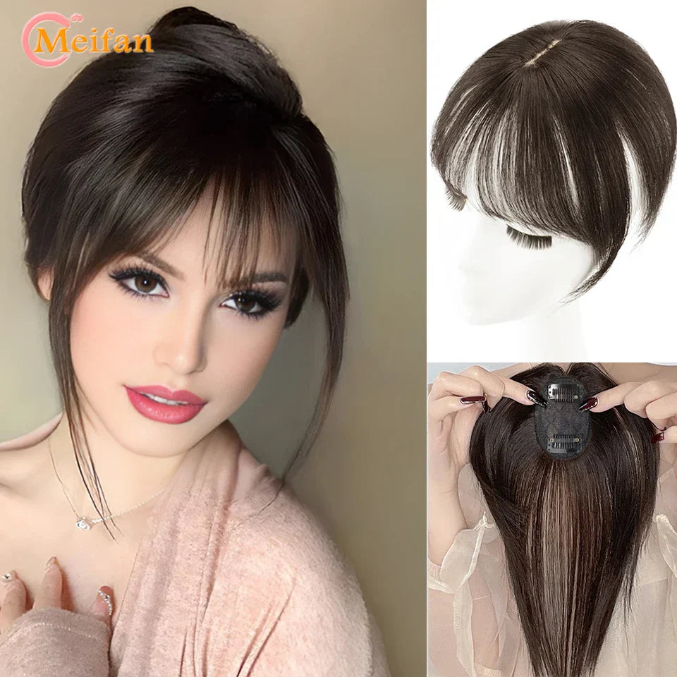 Blonde Clip-In Bangs Extension