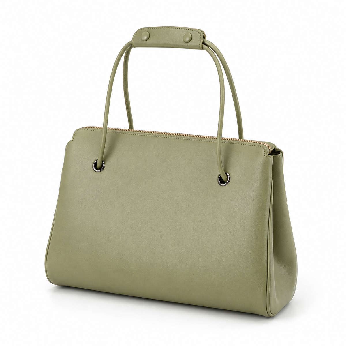 Sage Green Structured Shoulder Handbag