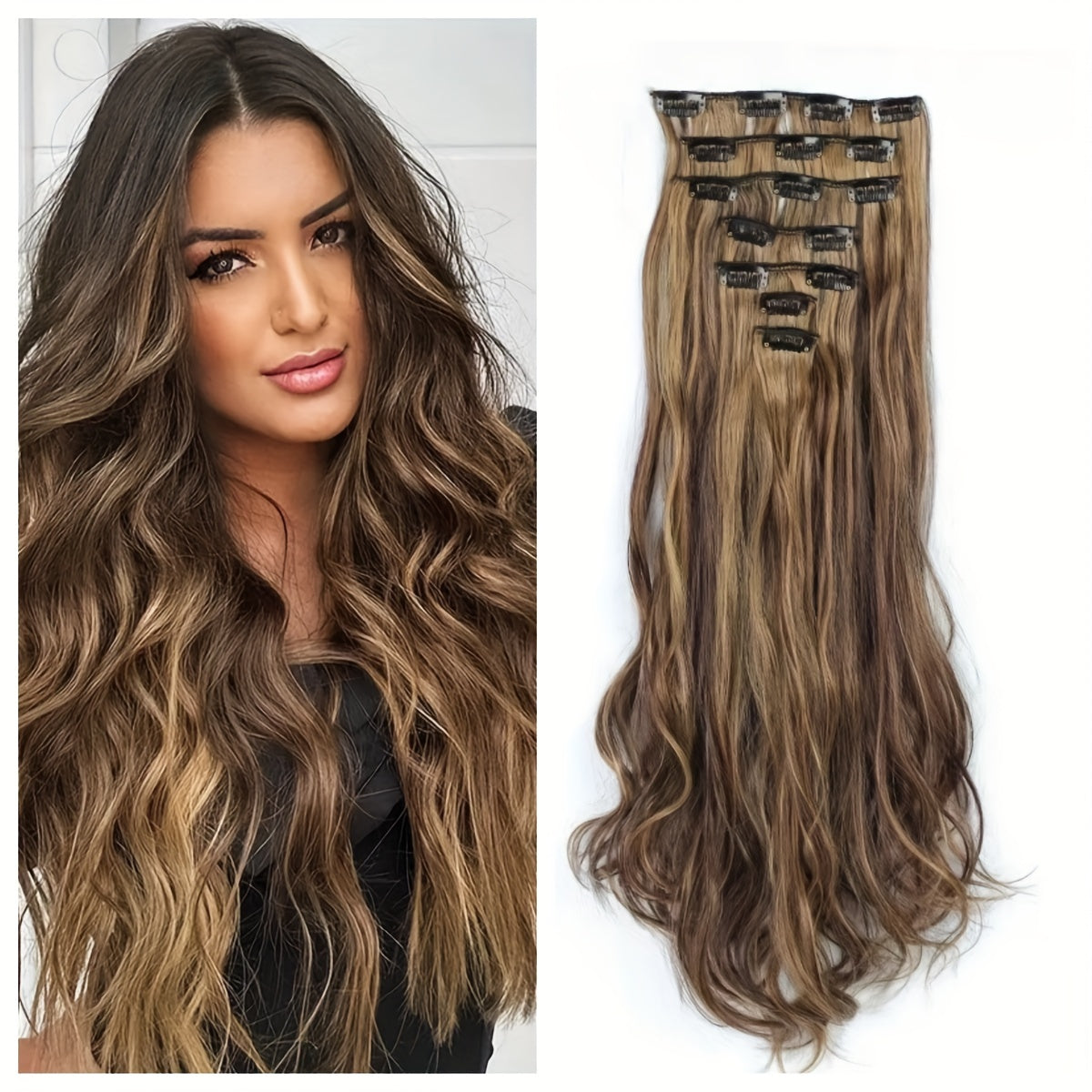 16 Clip Curly Hair Extensions | 7 Sets Of Extensions