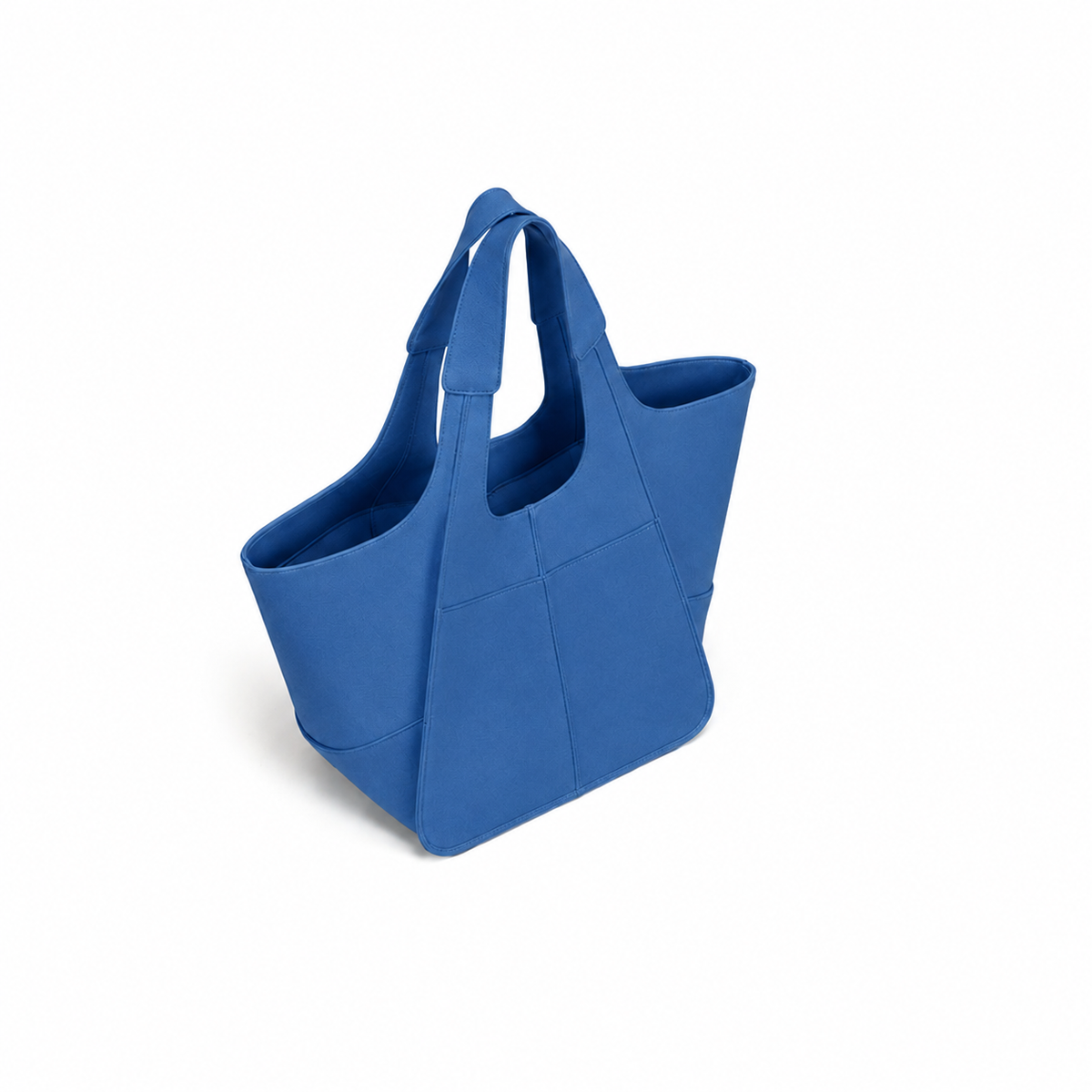 Dark Blue Structured Everyday Tote Bag