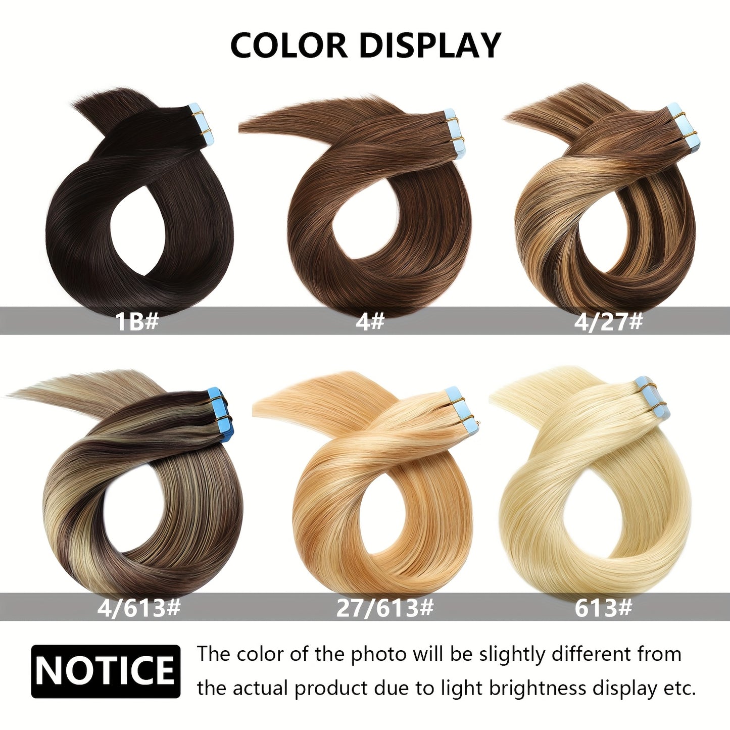 18-26 Inch 20pcs/Pack Remy Straight Invisible Tape Adhesive Hair Extensions