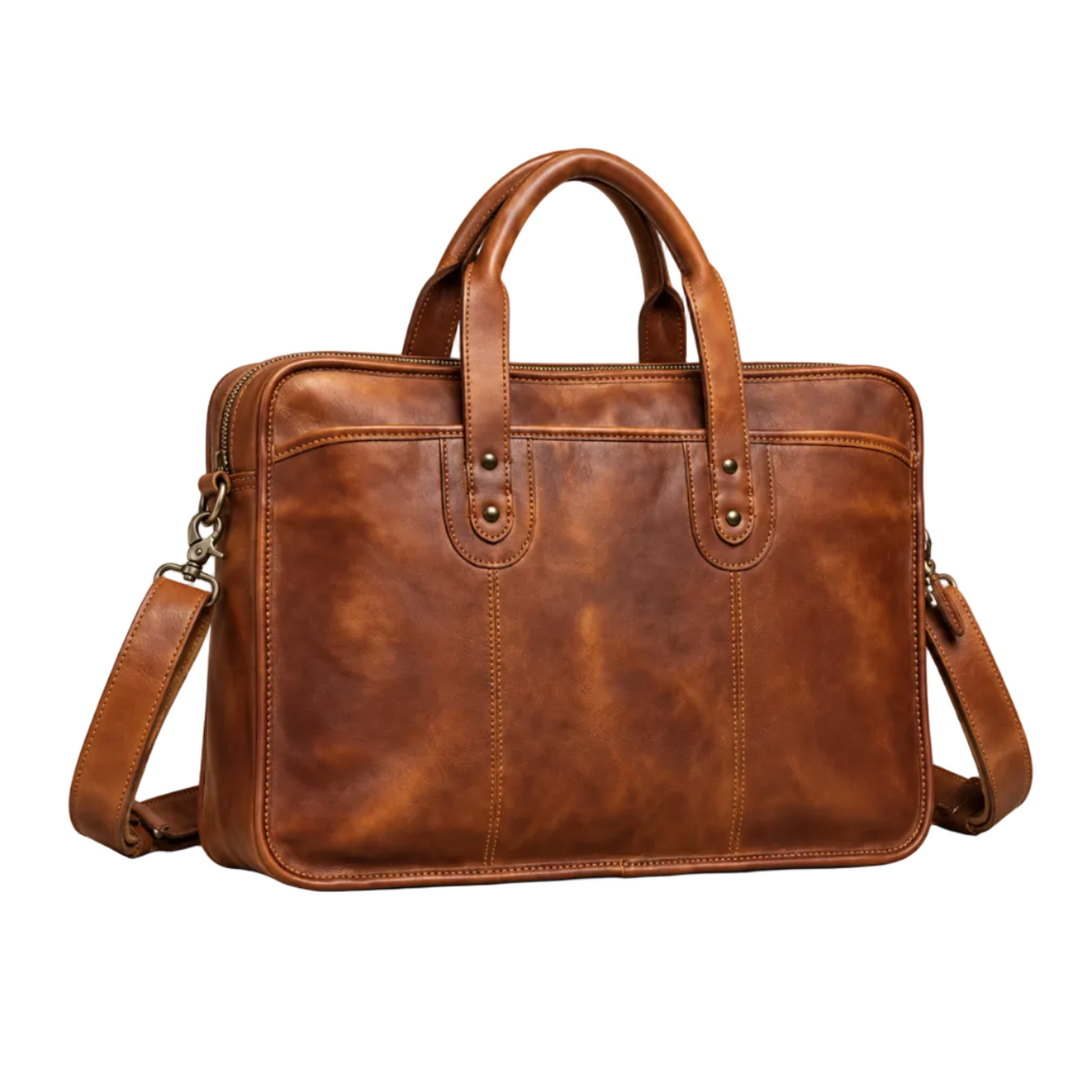 Vintage Brown Executive Briefcase Shoulder Bag