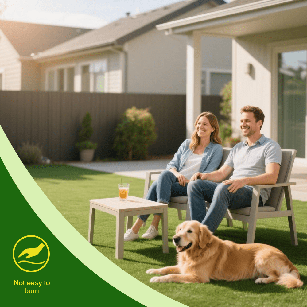 High-Realistic Artificial Grass Turf with Rubber Backing – Soft Fake Grass, No Watering/Mowing/Fertilizing, Saves Time & Water, Year-Round Green, Ideal for Indoor/Outdoor, Yard, Balcony, Thanksgiving decorations, Christmas