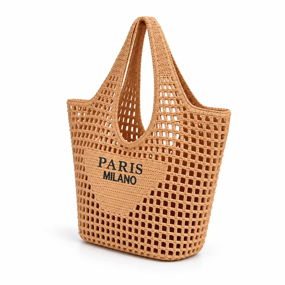 Paris Milano Open Weave Crochet Tote