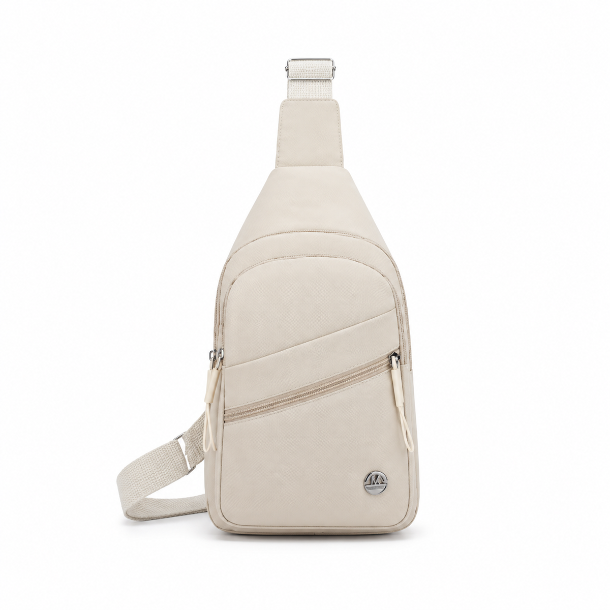 Ivory Everyday Sling Crossbody Zipper Bag