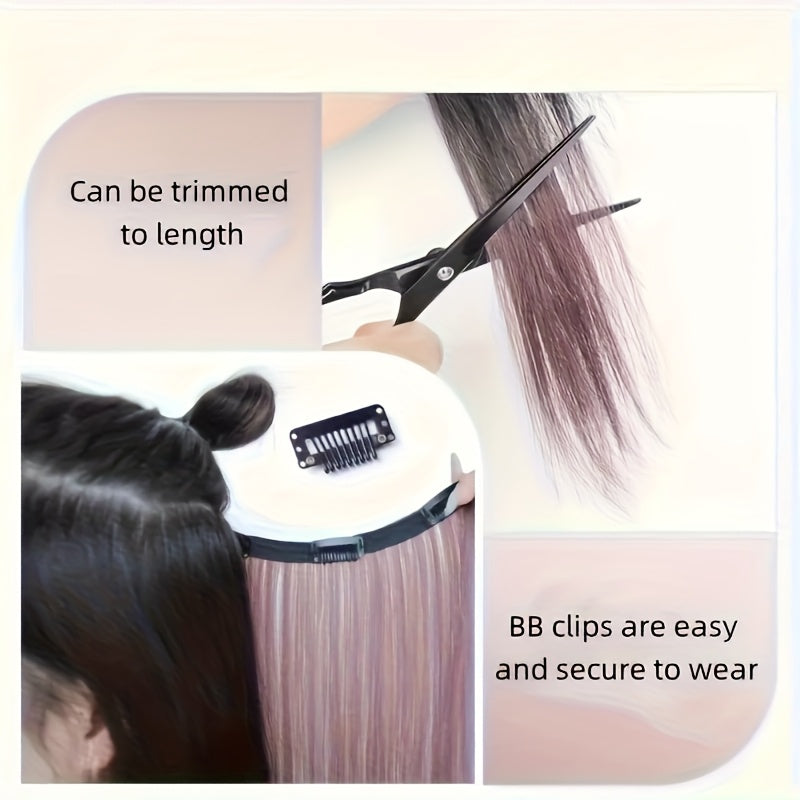Surprisingly Colorful Hair Patches, Simple and Easy to Operate Straight Clip Style Hair Tie, Naturally Increasing Hair Volume, 20 Inches Long with 8 Color Options, Suitable for Daily Dressing